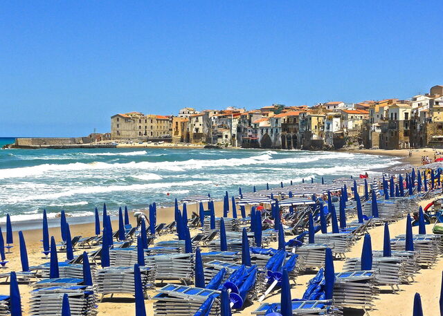 Cefalu, plage