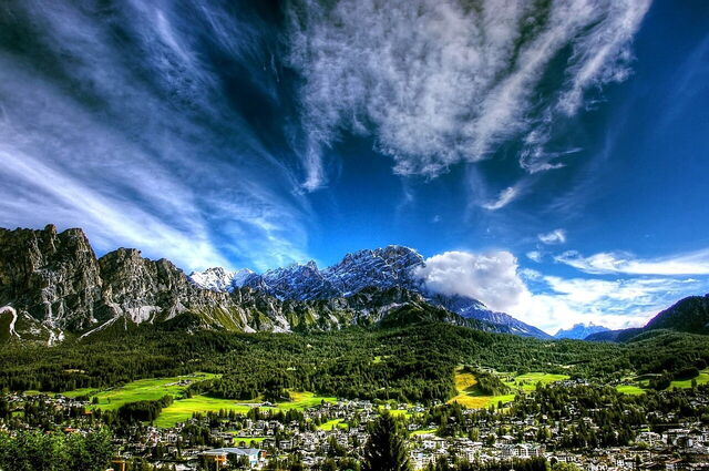 Montagnes à Cortina D'Ampezzo