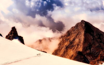 Paysage enneigé en Italie