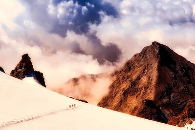 Paysage enneigé en Italie