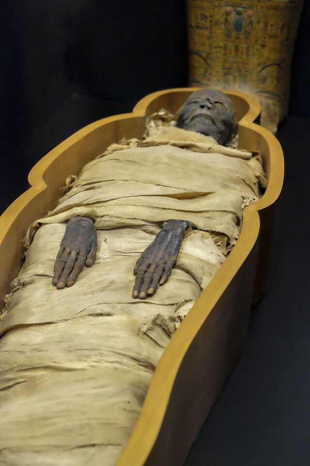 Une momie dans les Musées du Vatican