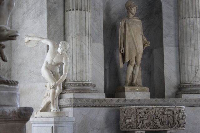 Statues classiques dans les musées du Vatican