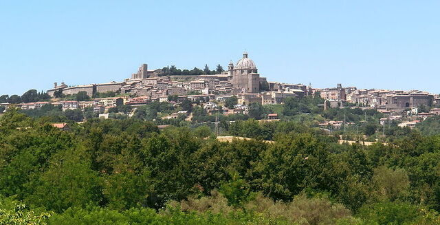 Vue sur le village de Montefiascone
