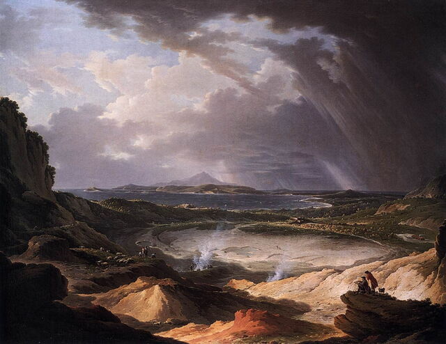 Un fumarole aux champs; Peinture de Michael Wutky