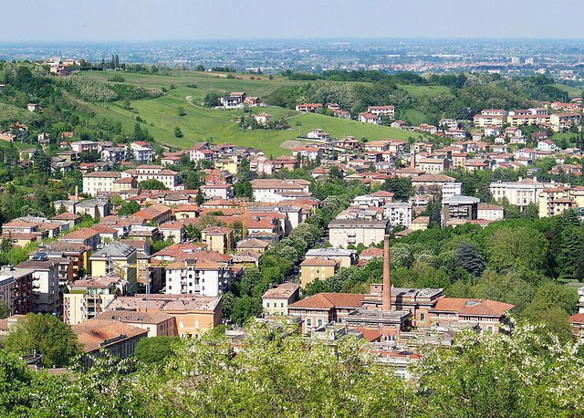 Vue panoramique sur Salsomaggiore Terme