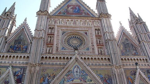 La façade du Duomo d'Orvieto