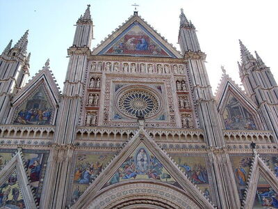 La façade du Duomo d'Orvieto