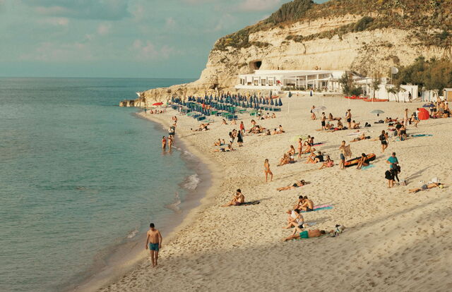 sur la plage en Calabre