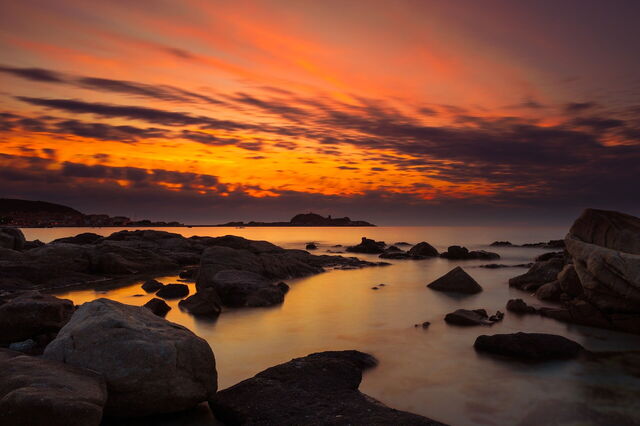 Coucher de soleil en Sardaigne