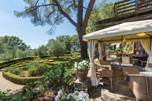 Villa Le Corti, jardin