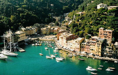 Vue sur Portofino en Ligurie