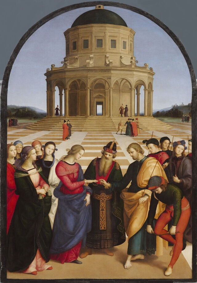 Le mariage de la Vierge par Raphaël