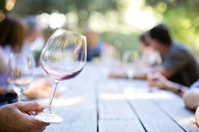 un verre de Chianti