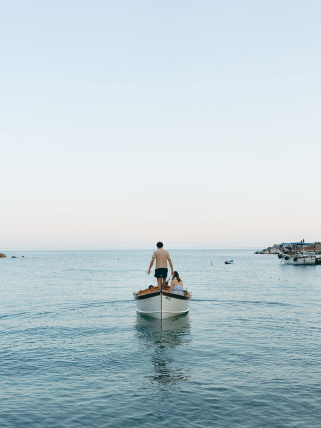 Bateau dans les eaux des Cinque Terre