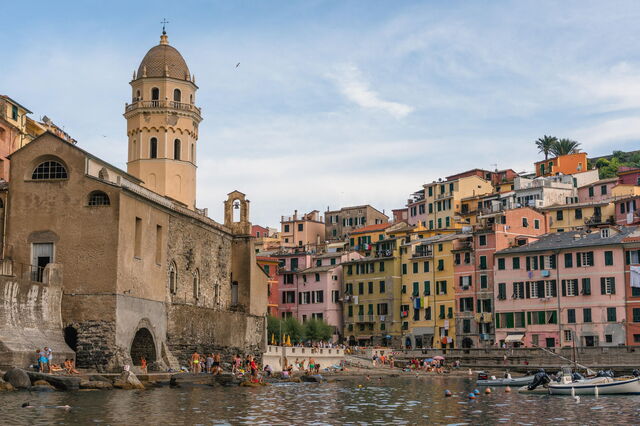 Vernazza, Plage