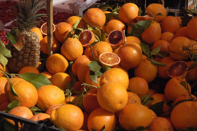 Marché Ballarò, oranges