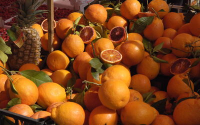 Marché Ballarò, oranges