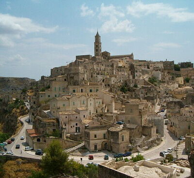 La ville de Matera, classée à l'UNESCO