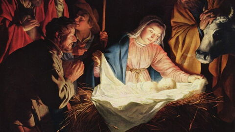 Scène de la Nativité