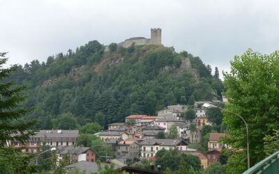 Vue sur le village de Sestola