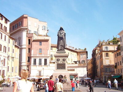 Statue of Giordano Bruno, Campo de' Fiori