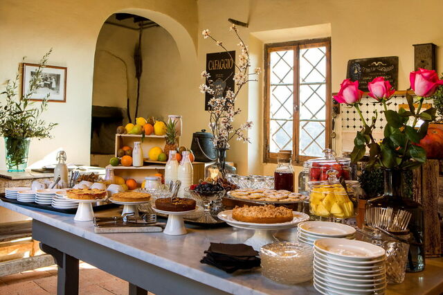 Château Di Cafaggio, cuisine