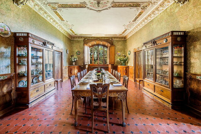 Château Di Cafaggio, salle à manger