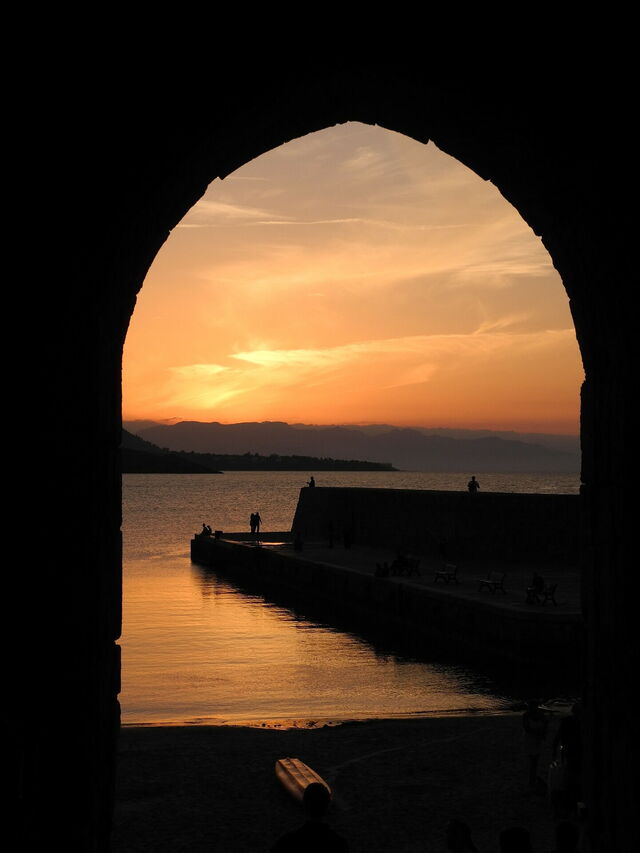 Cefalù, coucher de soleil