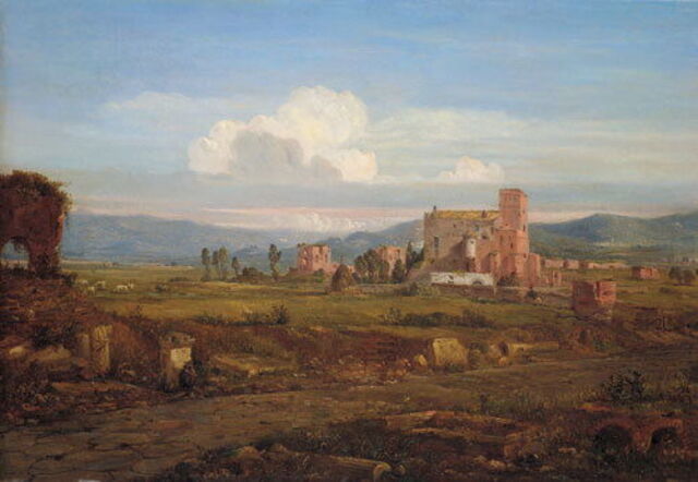 Franz Nadorp sur la Via Appia