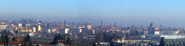 Panorama sur la ville d'Asti