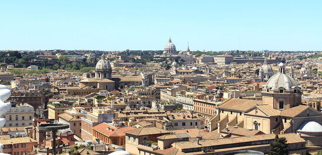 Vue depuis l'Autel de la Patrie à Rome