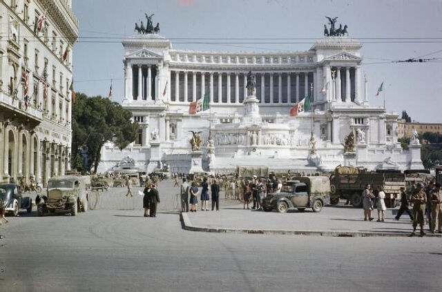Vue sur l'Autel de la Patrie en Juin 1944