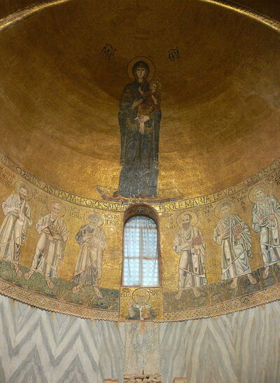 Mosaïques de l'abside dans la basilique de Torcello