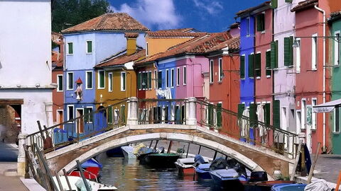 Burano au nord de venise
