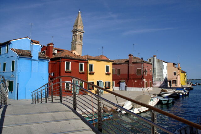 les maisons colorées de Burano