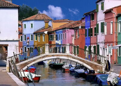 Burano au nord de venise