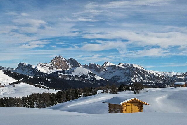 Alpe di Siusi, Neige