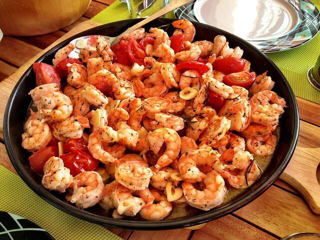 Un plat de fruits-de-mer