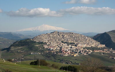 Vue panoramique sur Gangi