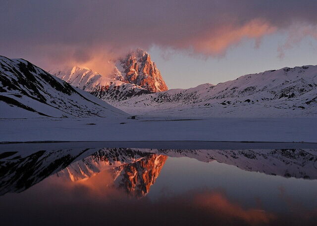 Paysages de neige du Gran Sasso