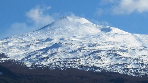 L'Etna couvert de neige