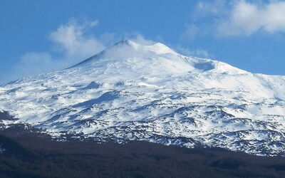 L'Etna couvert de neige