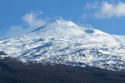 L'Etna couvert de neige