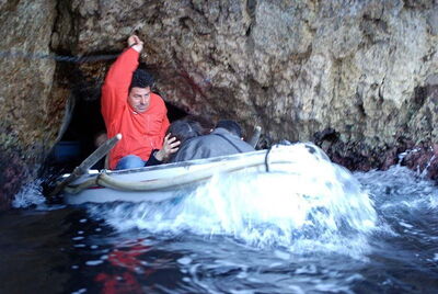 Sortir de la Grotte Bleue