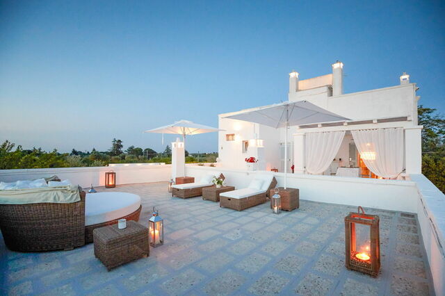 Terrasse sur le toit, Masseria Lamacerase