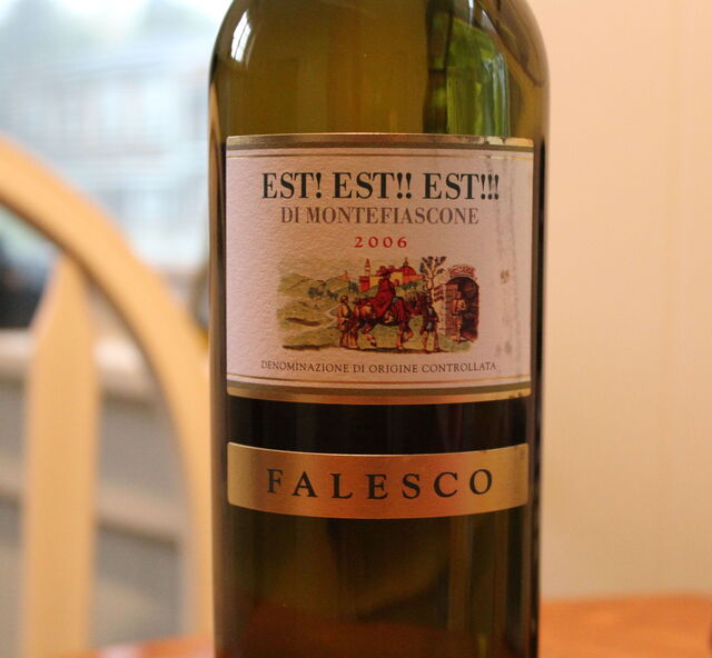 Le fameux vin appelé "Est! Est! Est!"