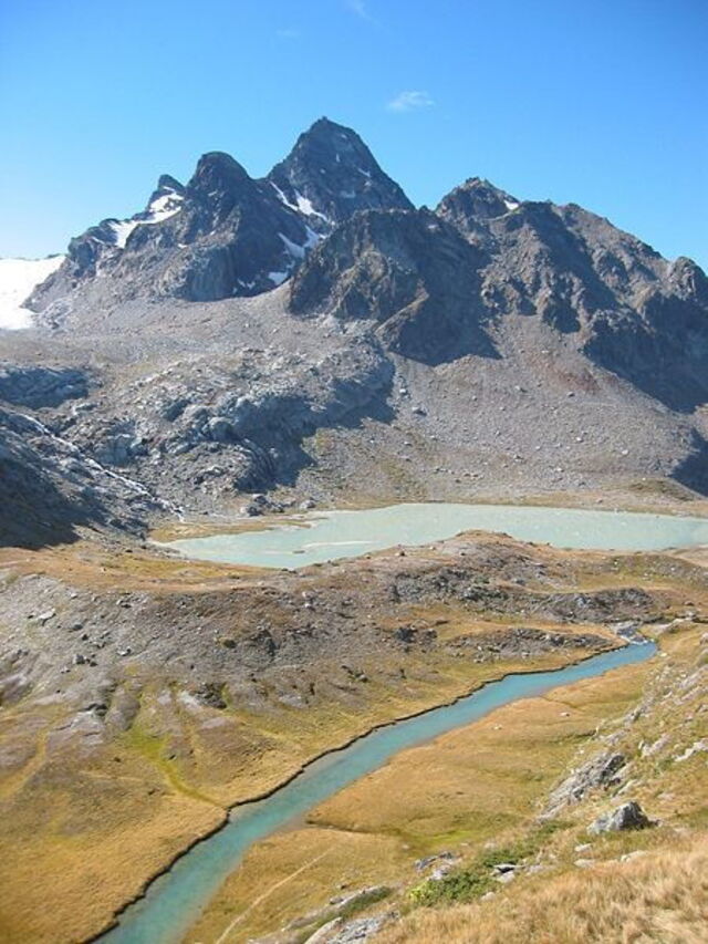 Vue sur les montagnes du Val d'Aoste