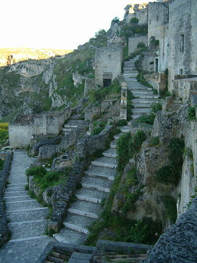 Escalier en Matera