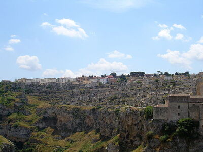 Vue de sassi di Matera