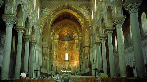 L'intérieur du Duomo de Monreale